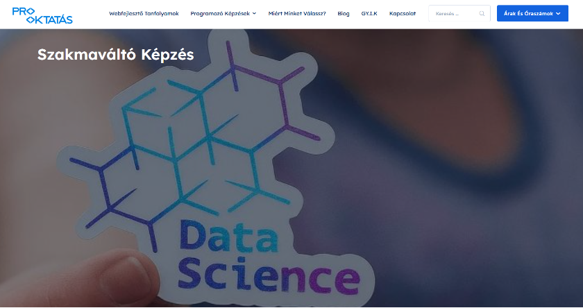 data science képzés prooktatás